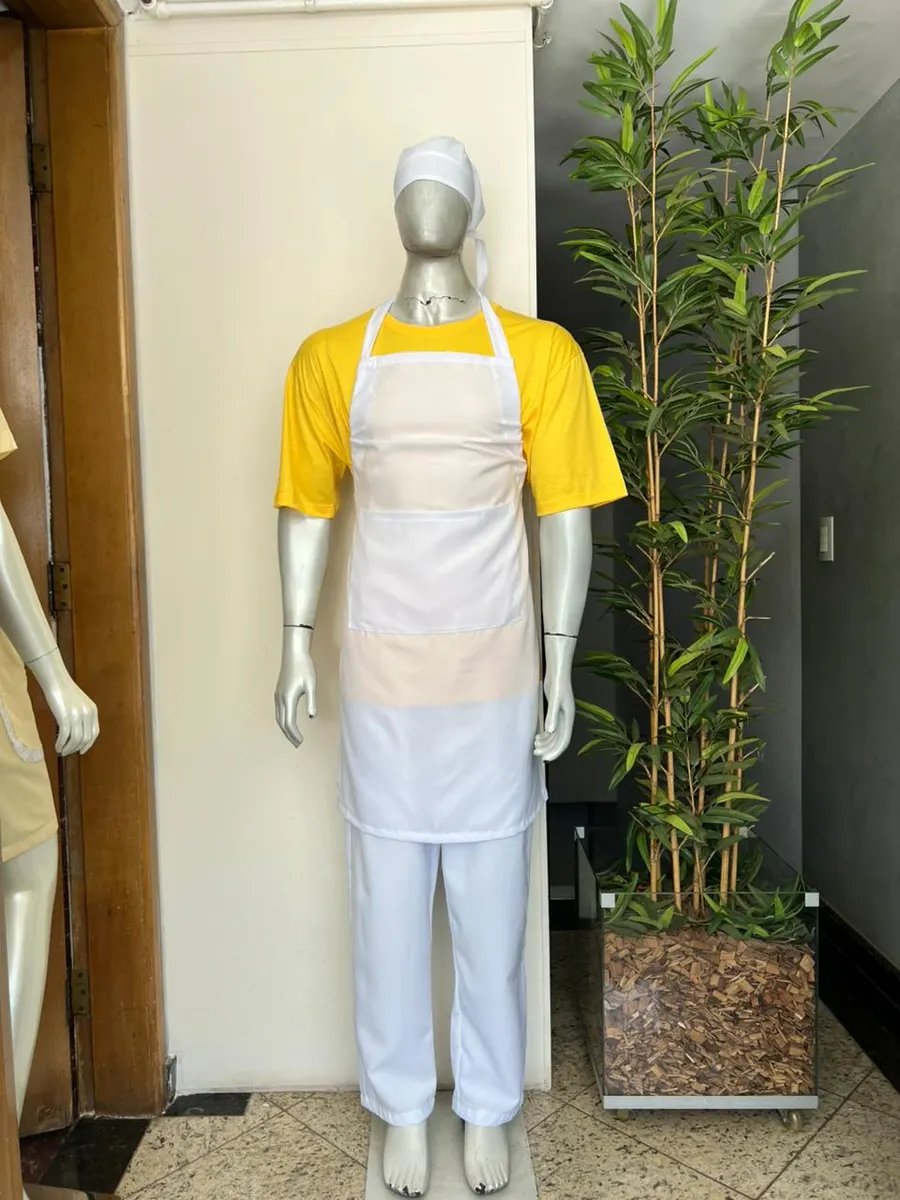 Avental Branco Transparente — Artveste Uniformes