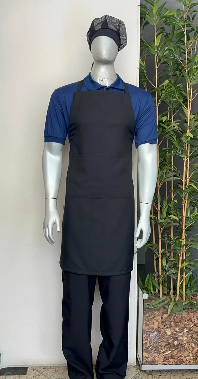 Avental Peitoral Preto 3 — Artveste Uniformes