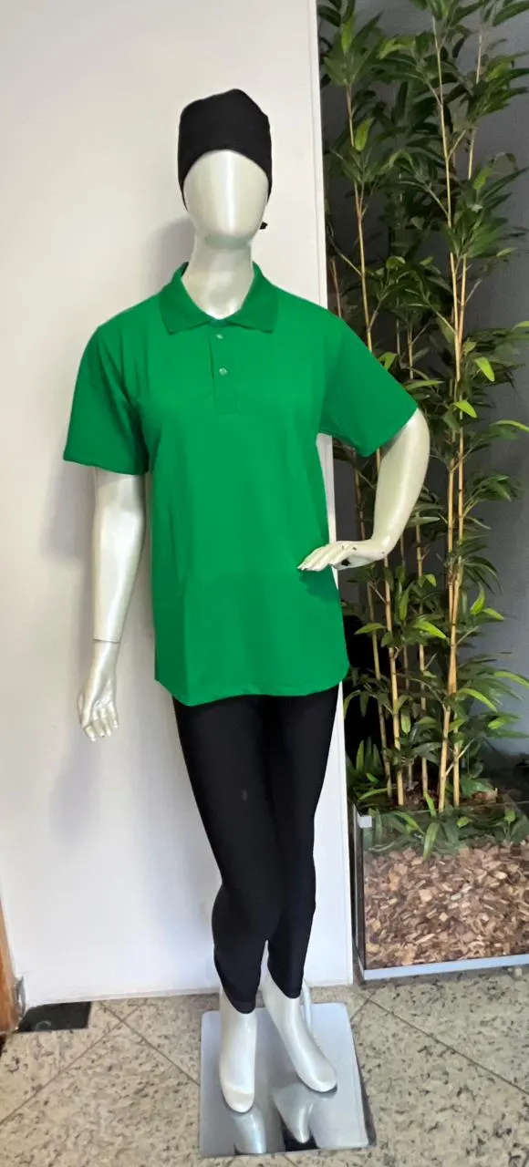 Camisa Polo Verde e Legging Preta 2 — Artveste Uniformes