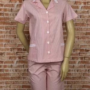 Conj. Bermuda Listrado — Artveste Uniformes
