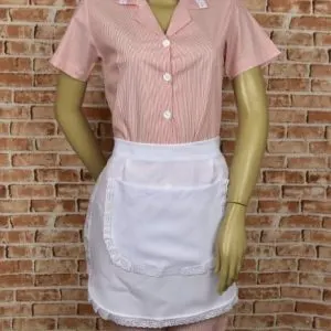 Conj. Bermuda Listrado com Avental de Cintura — Artveste Uniformes