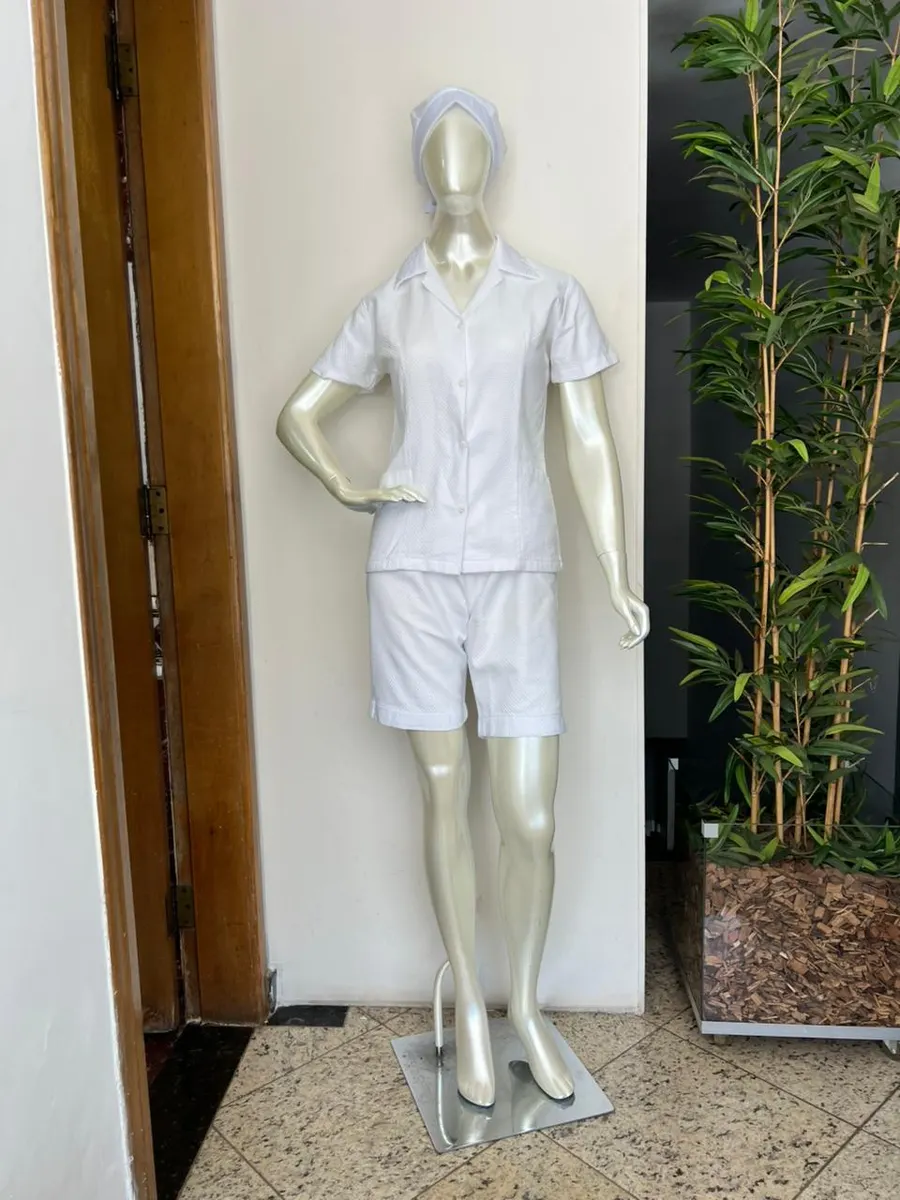 Conjunto Camisa Manga Curta Branca e Bermuda — Artveste Uniformes