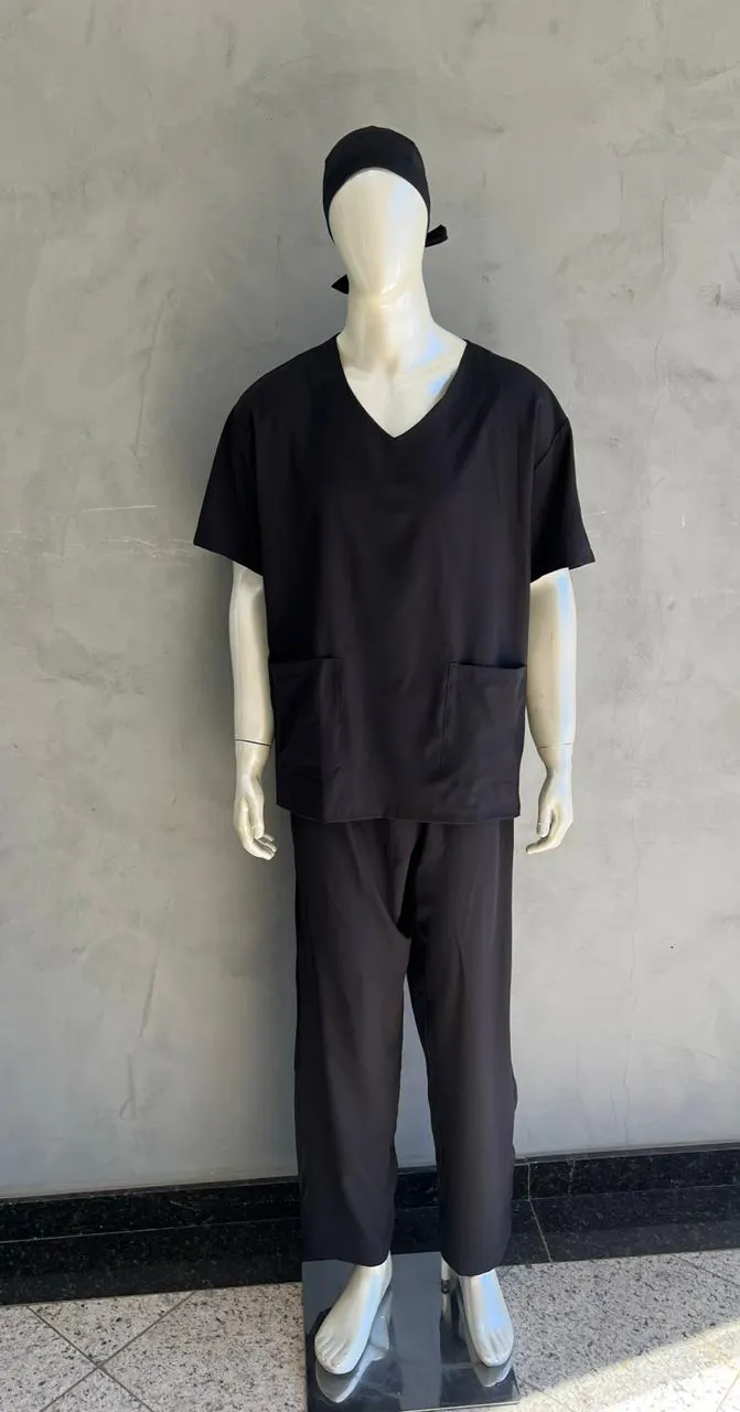 Conjunto Scrub Preto 2 — Artveste Uniformes
