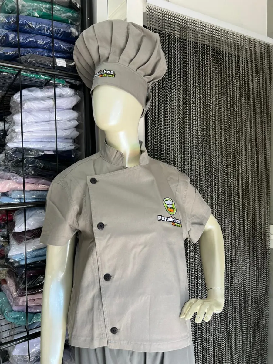Dolma Chef Cinza Personalizado — Artveste Uniformes