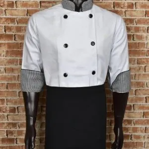 Dolma em Algod_o e Avental Chef — Artveste Uniformes