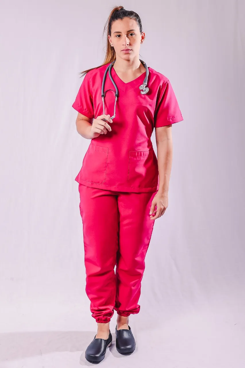 Scrub Pink Feminino — Artveste Uniformes