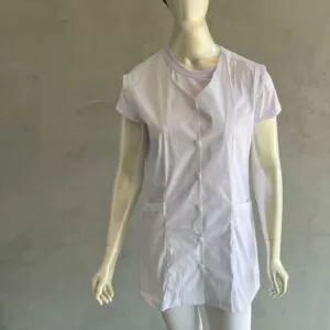 jaleco de algodão e calça leg para babá ou cuidadora